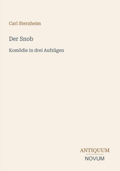 Produktbild: Der Snob