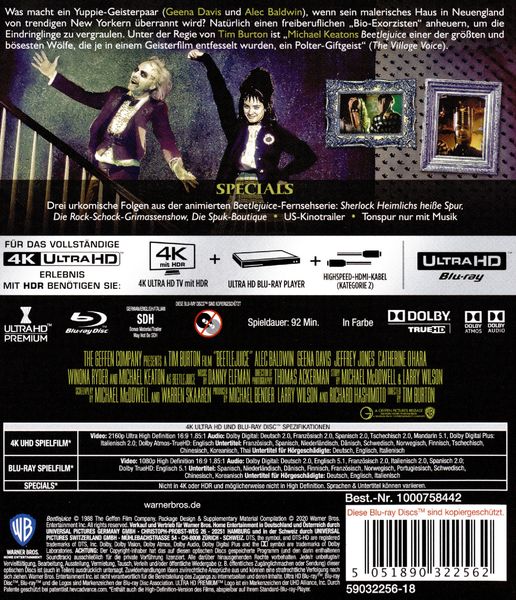 Produktbild: Beetlejuice (4K Ultra HD) (+ Blu-ray 2D)