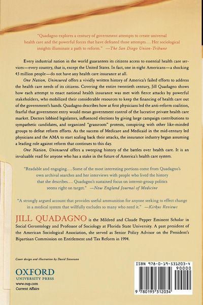 Produktbild: One Nation, Uninsured