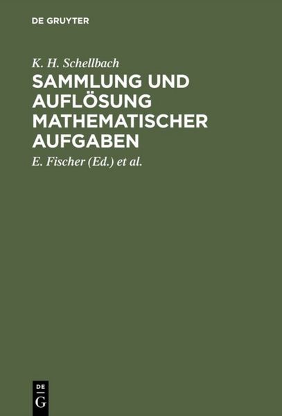 Produktbild: Sammlung und Aufl&ouml;sung mathematischer Aufgaben
