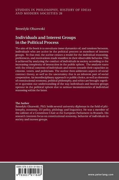 Produktbild: Individuals and Interest Groups in the Political Process