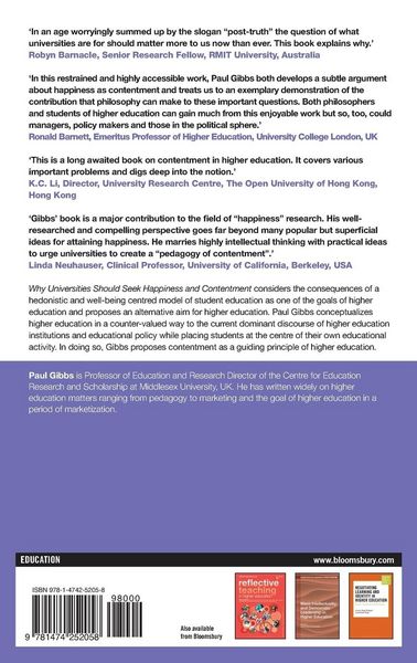 Produktbild: Why Universities Should Seek Happiness and Contentment