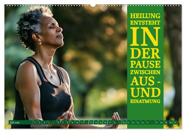 Produktbild: Im Flow des Atems - Energie des Lebens (Wandkalender 2026 DIN A2 quer), CALVENDO Monatskalender