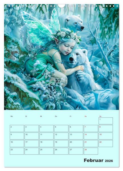 Produktbild: Elfenkinder der Natur - Niedlicher Termin-Planer f&uuml;r das Jahr (Wandkalender 2026 DIN A3 hoch), CALVENDO Monatskalender