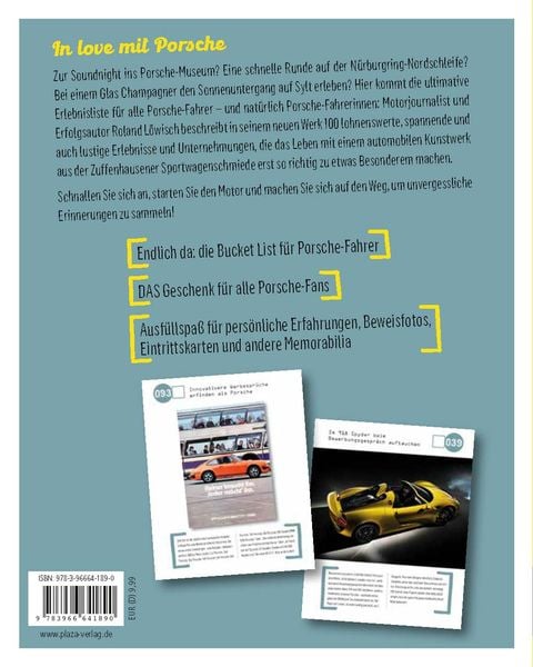 Produktbild: Die Bucket List f&uuml;r Porsche-Fahrer