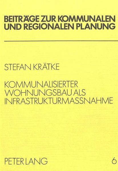 Produktbild: Kommunalisierter Wohnungsbau als Infrastrukturmassnahme