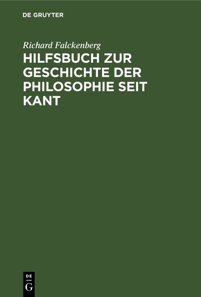 Produktbild: Hilfsbuch zur Geschichte der Philosophie seit Kant