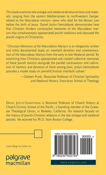 Produktbild: Christian Memories of the Maccabean Martyrs