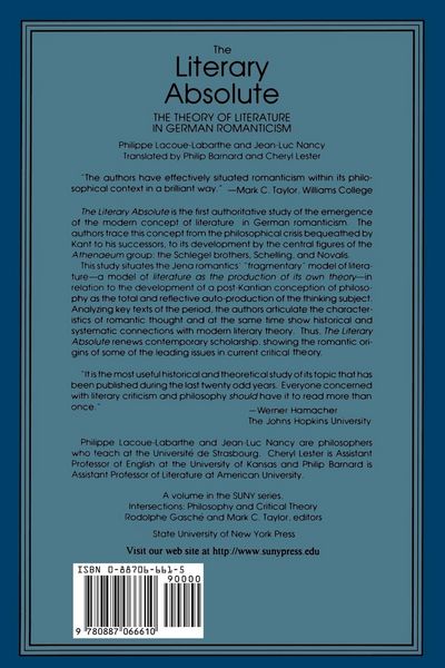 Produktbild: The Literary Absolute