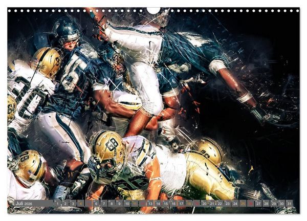 Produktbild: American Football - so cool (Wandkalender 2026 DIN A3 quer), CALVENDO Monatskalender