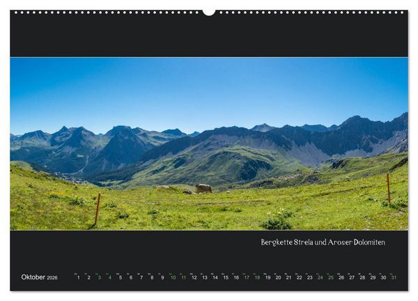 Produktbild: Arosa Panorama (hochwertiger Premium Wandkalender 2026 DIN A2 quer), Kunstdruck in Hochglanz