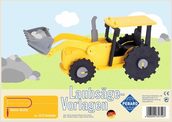 Produktbild: PEBARO 357S - Laubs&auml;gevorlage Radlader, 1 Platte, Gr&ouml;&szlig;e DIN A4