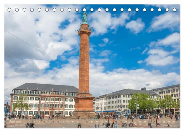 Produktbild: Darmstadt im Licht (Tischkalender 2026 DIN A5 quer), CALVENDO Monatskalender
