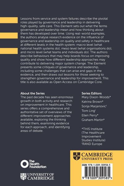 Produktbild: Governance and Leadership