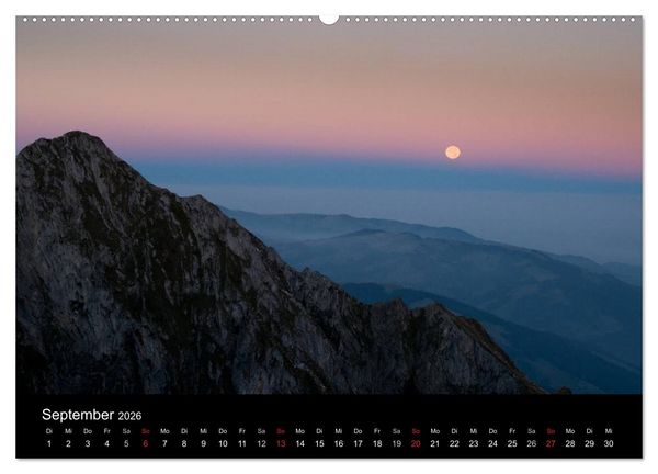 Produktbild: Lichtstimmungen Schweiz 2026 (hochwertiger Premium Wandkalender 2026 DIN A2 quer), Kunstdruck in Hochglanz
