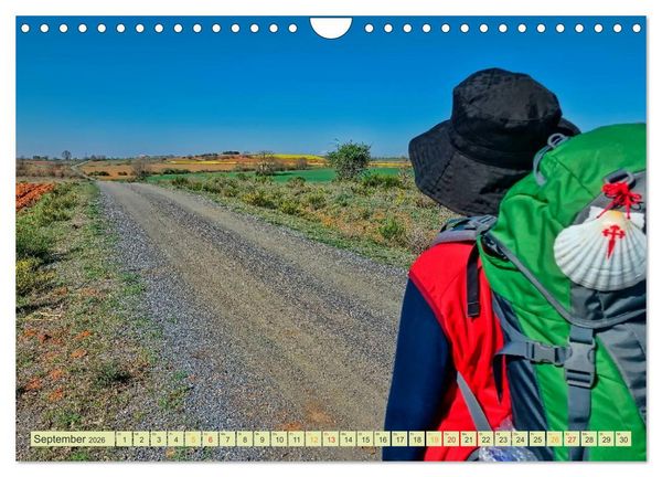Produktbild: Jakobsweg - pilgern auf dem Camino de Santiago (Wandkalender 2026 DIN A4 quer), CALVENDO Monatskalender