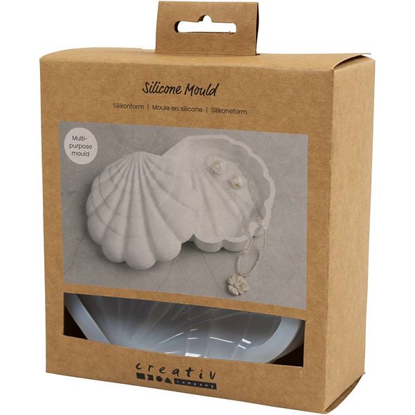 Produktbild: Creativ Company Silikonform, Muschel, H 3 cm, L 13,2 cm, B 13,3 cm, 1 Stk