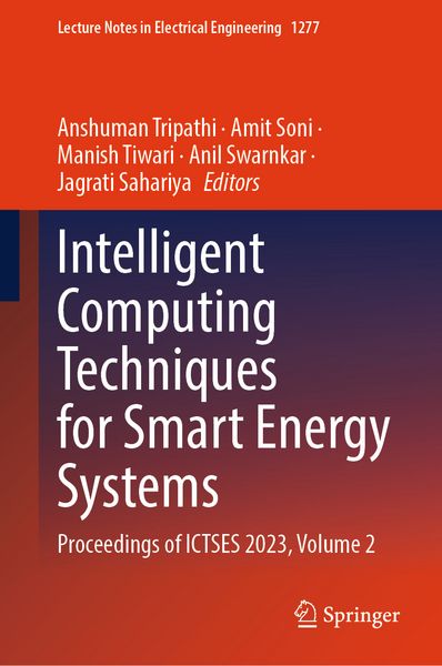 Produktbild: Intelligent Computing Techniques for Smart Energy Systems