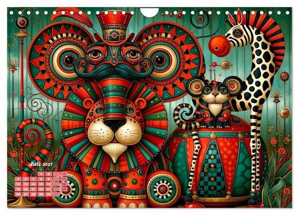 Produktbild: Tierisch extravagant (Wandkalender 2027 DIN A4 quer), CALVENDO Monatskalender
