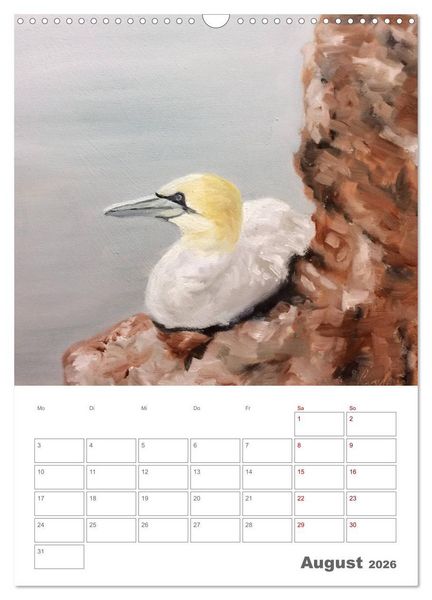 Produktbild: Malerisches Helgoland (Wandkalender 2026 DIN A3 hoch), CALVENDO Monatskalender