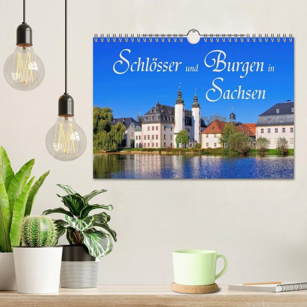 Produktbild: Schl&ouml;sser und Burgen in Sachsen (Wandkalender 2026 DIN A4 quer), CALVENDO Monatskalender