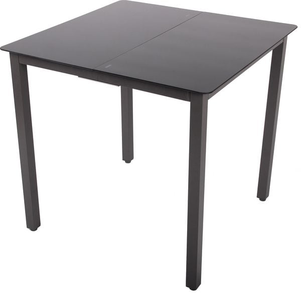 Produktbild: Aluminium Glas Gartentisch Balkontisch 80x80 cm