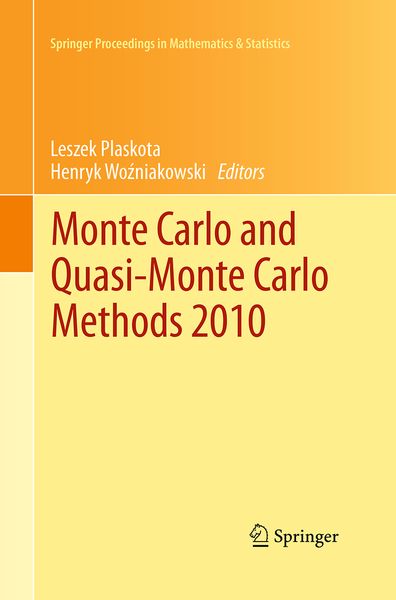 Produktbild: Monte Carlo and Quasi-Monte Carlo Methods 2010