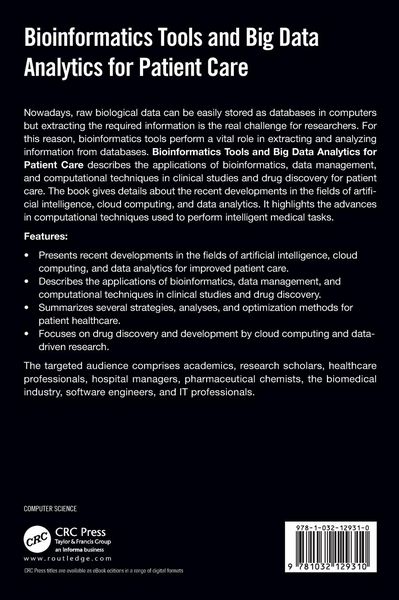 Produktbild: Bioinformatics Tools and Big Data Analytics for Patient Care