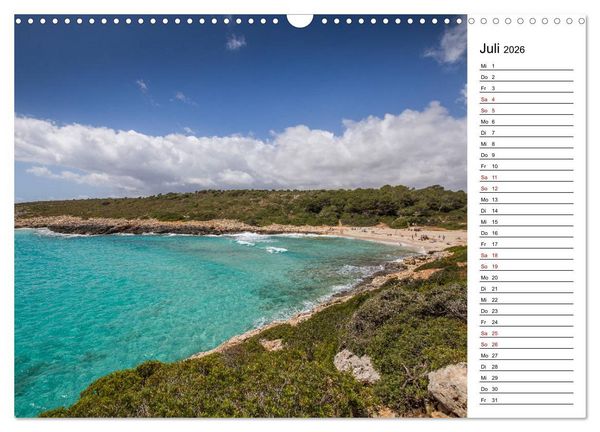 Produktbild: Mallorca - Str&auml;nde im S&uuml;dosten (Wandkalender 2026 DIN A3 quer), CALVENDO Monatskalender