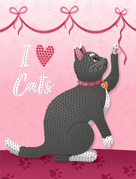 Produktbild: Diamond Painting - Cat (100% selbst gemacht)