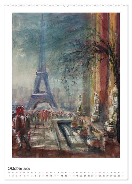 Produktbild: Ein Hauch von Impressionismus &ndash; Aquarelle von Isolde G&auml;nesch (Wandkalender 2026 DIN A2 hoch), CALVENDO Monatskalender