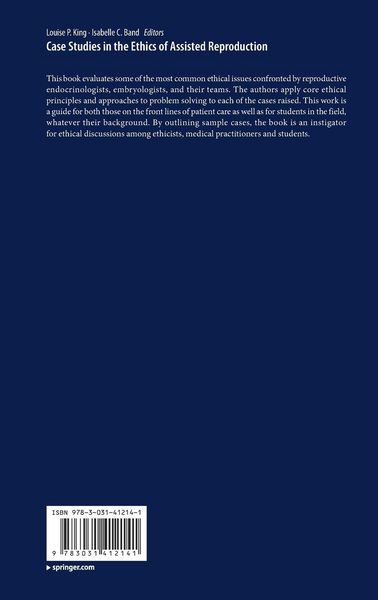 Produktbild: Case Studies in the Ethics of Assisted Reproduction