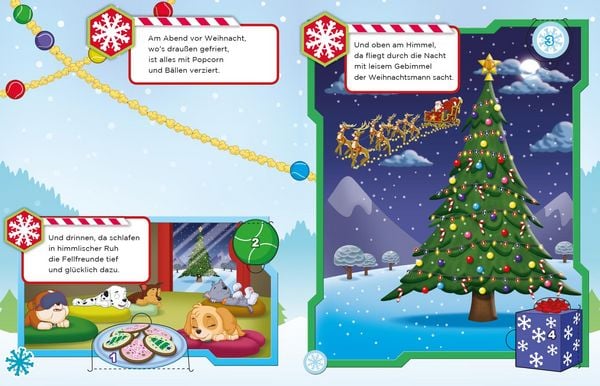 Produktbild: PAW Patrol: Weihnachten mit den Fellfreunden - Ein Adventskalenderbuch