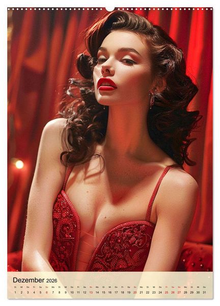 Produktbild: Burlesque. Verf&uuml;hrerische Frauen im Stil der 20er Jahre (hochwertiger Premium Wandkalender 2026 DIN A2 hoch), Kunstdruck in Hochglanz