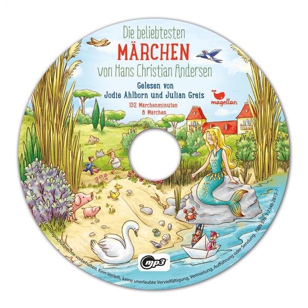 Produktbild: Die beliebtesten Märchen von Hans Christian Andersen, mit MP3-CD