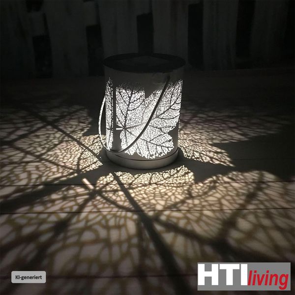 Produktbild: HTI-Living Solarlaterne Bl&auml;tter, 2er Set Luna Solarlaterne Bl&auml;tter, 2er Set Luna