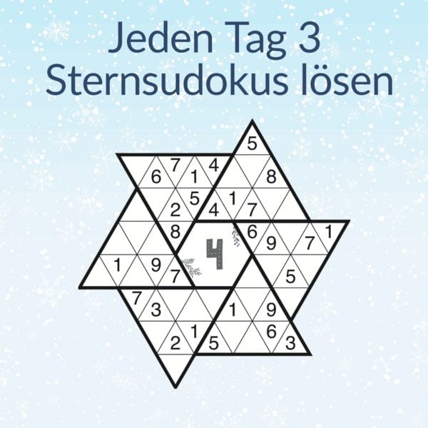 Produktbild: 24 DAYS R&Auml;TSELADVENTSKALENDER &ndash; Sternsudoku