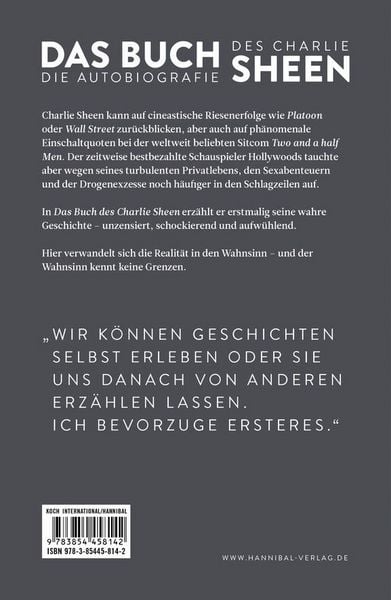 Produktbild: Das Buch des Charlie Sheen