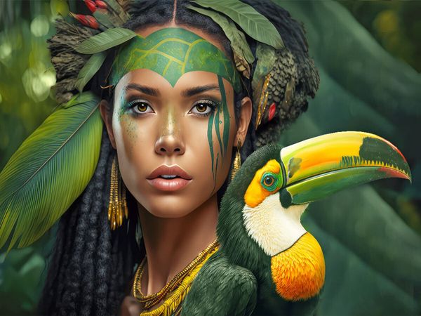 Produktbild: CALVENDO Puzzle Junge Frau | 1000 Teile Lege-Gr&ouml;&szlig;e 64x48cm Foto-Puzzle f&uuml;r gl&uuml;ckliche Stunden