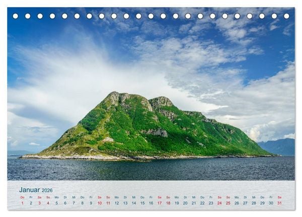Produktbild: Norwegen von Oslo bis &Aring;lesund (Tischkalender 2026 DIN A5 quer), CALVENDO Monatskalender