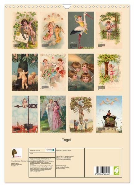 Produktbild: Engel (Wandkalender 2026 DIN A3 hoch), CALVENDO Monatskalender