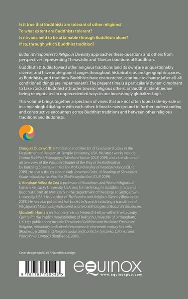 Produktbild: Buddhist Responses to Religious Diversity