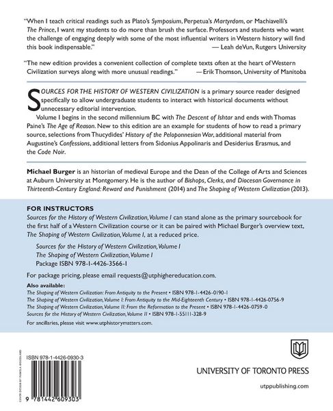 Produktbild: Sources for the History of Western Civilization, Volume I