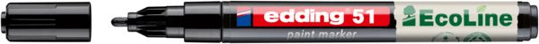 Produktbild: Edding 51 EcoLine 4-51-001 Lackmarker Schwarz 1 mm, 2mm