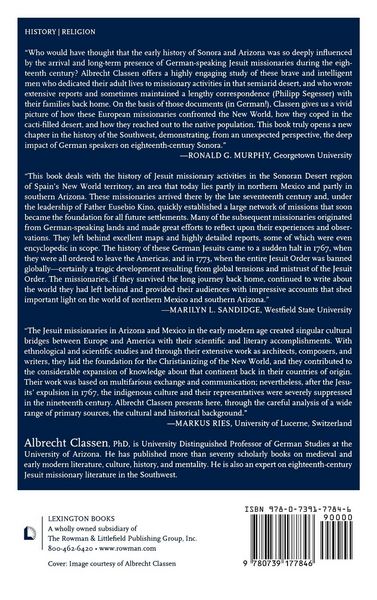 Produktbild: Early History of the Southwest through the Eyes of German-Speaking Jesuit Missionaries