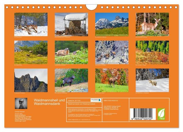 Produktbild: Waidmannsheil und Waidmannsdank (Wandkalender 2026 DIN A4 quer), CALVENDO Monatskalender