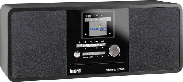 Produktbild: Imperial DABMAN i200CD Internet Tischradio DAB+, UKW, Internet Bluetooth&reg;, DLNA, WLAN, AUX, Internetradio DLNA-f&auml;hig Schwarz
