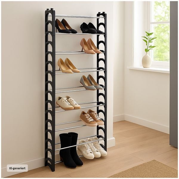 Produktbild: HTI-Living Schuhregal f&uuml;r bis zu 30 Paar Schuhe platzsparend und stabil