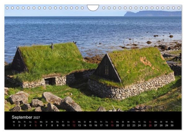 Produktbild: Island - Iceland (Wandkalender 2027 DIN A4 quer), CALVENDO Monatskalender