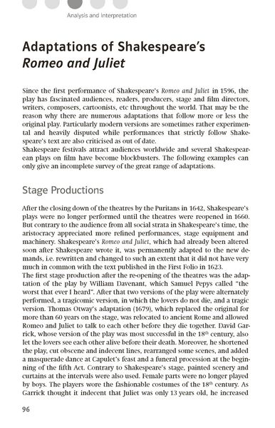Produktbild: Lekt&uuml;rehilfen William Shakespeare 'Romeo and Juliet'